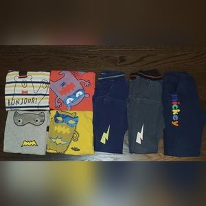 Les Enphants Tops and Fleece Joggers Bundle Set (Size 4T)